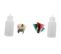 Jufjsfy Lot de 16 flacons applicateurs au henné pour tatouage, art corporel, outil de dessin