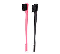 Jufjsfy Lot de 2 peignes double face rose et noir