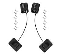 Jufjsfy Lot de 2 serrures de réfrigérateur à combinaison codée, serrure de réfrigérateur pour enfants, armoire de sécurité, fenêtre, serrure de porte pour