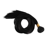 Jufjsfy Lot de 30 extensions de cheveux brésiliens droites avec cordon de serrage