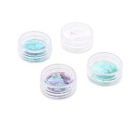 Jufjsfy Lot de 4 poudres holographiques pour ongles, 2,0 g, pour manucure, pigment chromé