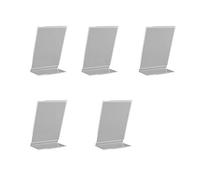 Jufjsfy Lot de 5 présentoirs de bureau en acrylique pour livret, compteur, tableau de message, menu, collège