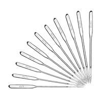 Jufjsfy Lot de 60 aiguilles universelles pour machine à coudre - Pour machine à coudre - Accessoires pour jeans