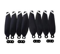Jufjsfy Lot de 8 hélices HS175D pour quadricoptère pliable - Accessoires de rechange pour drone - Télécommande