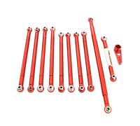 Jufjsfy Pour MN86S MN86 MN86KS MN86K MN G500 - Pièces de rechange en métal - Barre de traction pour servo - 1/12 RC - Rouge