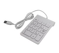 Jufjsfy USB Filaire Pavé NuméRique Pavé NuméRique 18 Touches NuméRique pour Comptabilité Teller Ordinateur Portable Notebook Tablets PC (Blanc)