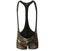 Juflam Body pour homme avec motif léopard, JJ37 - Or, L