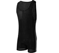 Juflam Hommes Lutte Singlet Le Maillot de Corps Vêtements de Sport Suspensoir sous-vêtements Débardeur de Lutte pour Homme (Noir-jj80, M)