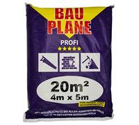 JUFOL 10261 Bâche de chantier professionnelle 4 x 5 m Utilisation intérieure et extérieure 20 m²