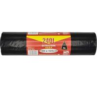 Jufol Sac de la poubelle - 240L - 5 Pièce sur le rôle - 1000 x 1250 mm - Noir, 1 pièces, 30141