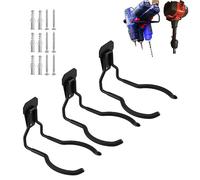Juformin Lot de 2 crochets pour outils électriques, crochets muraux de garage, support de désherbeur, crochet utilitaire pour organiseurs d'outils de garage et rangement
