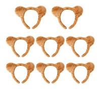 JUFYVO Lot de 8 serre-têtes avec oreilles d'ours pour cosplay, fête, déguisement, Halloween, bal masqué