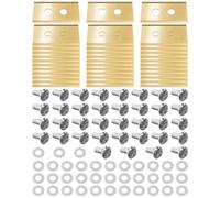 JUFZQO Lot de 36 lames de tondeuse à gazon pour robot Mammotion Luba AWD Luba 2 AWD Luba Mini AWD Yuka & Yuka Mini Series, kit de lames revêtues de titane avec vis et rondelles