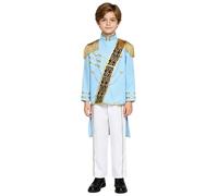 Jugaoge Garçon Veste Redingote Manches Longues Uniforme De Garde D'Honneur Tenue Cosplay Pour Garçons Défilé De Mode Mascarade Veste Fanfare Bleu 4-6 ans
