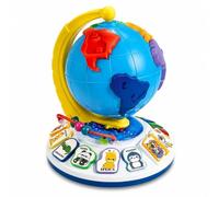 JugaToys Globe terrestre pour enfant - Boule terrestre avec activités - Lumières et sons - Globe terrestre interactif - Jouet éducatif pour bébés - Jeu d'apprentissage - Jouets pour enfants à partir