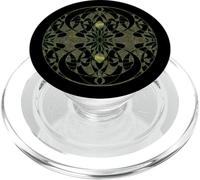 Jugendstil Burlesque Vintage Tribal Motif Art déco Vert PopSockets PopGrip pour MagSafe