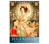 Jugendstil - Die Kunst der Belle Époque (Tischkalender 2027 DIN A5 hoch), CALVENDO Monatskalender: Ein Hauch von Jahrhundertwende.