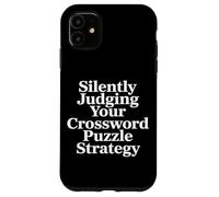 Juger en Silence Votre Équipe De Stratégie De Mots Croisés Coque pour iPhone 11