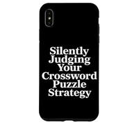 Juger en Silence Votre Équipe De Stratégie De Mots Croisés Coque pour iPhone XS Max