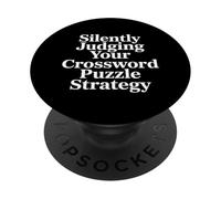 Juger en Silence Votre Équipe De Stratégie De Mots Croisés PopSockets PopGrip Adhésif