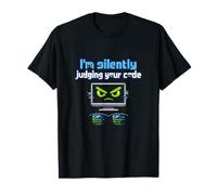 Juger silencieusement Votre Code Pixel Art IT Reboot Humour T-Shirt