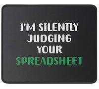 Juger Silencieusement Votre Feuille De Calcul Tapis De Souris Résistant À Usure Mouse Pad Antidérapant Tapis De Souris Gaming pour Maison Voyage Ordinateur 25X30Cm