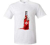 Juggernog Bottle of Blood Fashion Cotton O Neck Tshirts Fashion Summer Style Fitness Brand T Shirts White XL