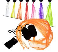 Juggle Dream Set di Mini Scarf Poi - Bollas Foulard - Pratique de Jonglage - Spiral Pois Junior Kit avec Vidéo d'apprentissage en Ligne (Orange)