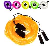 Juggle Dream Set di Scarf Bolas Flag Poi - Pratique de Jonglage - Soft-Pois - Spiral Pois Kit avec Vidéo d'apprentissage en Ligne (Orange)