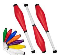 Juggle Dream Trainer Street Clubs de Jonglage Lot de 3 Trainer Massues - Ensemble de Jonglage pour Débutants et Jongleurs Avancés (Rouge)