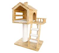 Jugglenaut Arbre à chat moderne - Niche à chat durable et élégante - Conçu pour les chats d'intérieur parfaitement conçu pour le plaisir, le repos et le contrôle des rayures - Tour à chat, jouet en