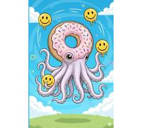 Juggling Donut Octopus Journal: Part of the Brain Rot Collection - Themed for Kids, Teens & Adults - with Lined Pages