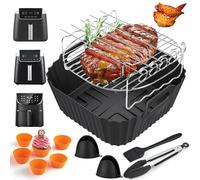 JUGGPENG Accessoire de friteuse à air chaud, pour Ninja Max PRO 6,2 L AF180EU, accessoire pour COSORI 5,5 L/6 L/6,2 L/6,5 L, moule en silicone, friteuse à air chaud, pour Ninja PRO 4,7 L AF140EU, sans