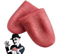 Juguete de lengua falsa, 2 Lenguas Falsas Realistas, Juguete de lengua de Broma, Accesorios de Broma de falsa de Mago, Accesorios Para bromas de Halloween