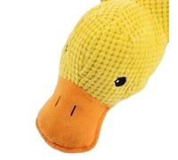 Juguete Para Perros En Forma De Pato - Tela, Algodón PP Con Sonido Suave Y Cómodo Para Mascotas - Juguetes Interactivos Para Perros - Para Viajes Playa Piscina Jardín Dormitorio Interiores Exteri