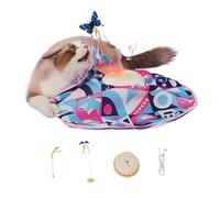 Juguetes Automáticos Para Gatos De Interior,Juguetes Interactivos Para Gatos De Interior,Juguete De Plumas De Gato Con Automática Recargable | Pluma Móvil, Mariposa Revoloteando, Juguetes Para