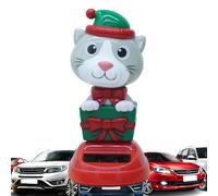 Juguetes De Baile Solares De Navidad - ABS De Solar De Navidad - Figura De Cabeza Temblorosa De Escriorio De Dibujos Animados,Adornos Atractivos De Los Juguetes Del Baile Del Coche, Decora