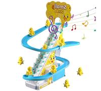 Juguetes De Escalada De Pato De Navidad - Juguete De Pista Eléctrica De Montaña Rusa De Patos, Duck Chasing Race Track Game Set Con Luces Y Música Para La Fiesta De Navidad Favorece Los Juguetes De