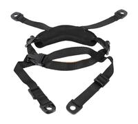 Jugulaire de Casque de Sécurité Réglable, à Suspendre 4 Points Noire | Abs et Nylon, Installation Facile, Toucher Doux, Usage Chantier Extérieur, pour Travailleur