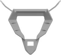 Jugulaire d'entrée d'air de base en gris mat pour le casque Airoh Twist 3