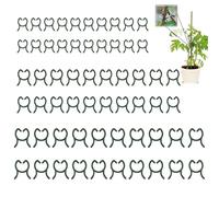 JUGUTA 100 Pièces Clips Pour Plantes Vert, Clip Plante Grimpante 2 X 2,6 Cm, 2,5 X 2,8 Cm E 3 X 3,6 Cm, Clip De Support Pour Plante, Plant Climbing Clips, Clip Piante De Jardin Pour Soutenir Pl