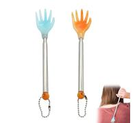 JUGUTA 2 Pièces Gratte-Dos Télescopique Télescopiques En Acier Inoxydable Pour Hommes Et Femmes Scratcher Arrière Acier Inoxydable Gratte-Dos Extensible Portatif Grattoir À Dos Telescope Backscr