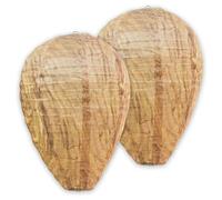 JUGUTA 2 Pièces Leurre Faux Nids De Guêpes Nids De Frelons À Suspendre Frelons Leurres De Nid De Guêpe En Papier Faux Pour Maison Et Jardin Extérieur