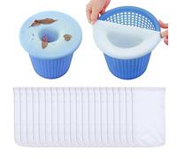 JUGUTA 20 Pcs Chaussette Skimmer Piscine, Pool Skimmer Socks, Chaussette Filtre Piscine, Filtre Skimmer Piscine, Chaussettes Pour Écumoire De Piscine, Le Pollen Et L'Écume Filtres De Piscine