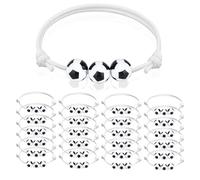 JUGUTA 20 Pièces Bracelet De Football, Bracelet Bresilien Enfant, Bracelets De Sport Enfants, Tressés Réglables Bracelet D'Amitié, Bracelet Garcon, Bracelet Amitié Pour Faire La Fête