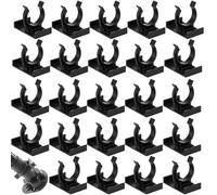 JUGUTA 24 Pièces Clip Plinthe Cuisine,Fixation Plinthe Cuisine,Attache Plinthe Cuisine,Clips De Fixation Applicable À Plinthe Cuisine,Armoires Cuisine, Tables, Lits Et Armoires De Télévision(Noir)