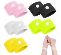 JUGUTA 5 Paires Bracelets Anti-Nausées, Acupression Anti-Nausée, Bracelets Contre Le Mal De Mer Pour Enfants, Bracelet Anti-Nausée D'Acupression, Bracelet Mal Des Transports Enfant