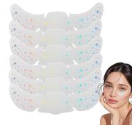 JUGUTA 6 Pcs Multichrome Glitter Tattoos, Glitter Face Makeup Patches, Face Freckles Temporary Tattoo Patches, Cute Glitter Makeup Accessories For Women - For Party, Carnival, Festival, Christm