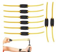 Juguta 8 Pièces Élastique Slingshot, Fronde Caoutchouc, Bandes de Rechange pour Fronde, Sangle de Rechange Slingshot pour la Plein Air de Catapultes de Chasse, Adulte, Puissant