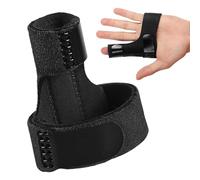 JUGUTA Attelle de Doigt Réglable - Orthèse de Stabilisation pour Doigt à Marteau, Tendinites et Lésions Articulaires - Design Ergonomique avec Système d'Immobilisation Réglable - Taille Universelle